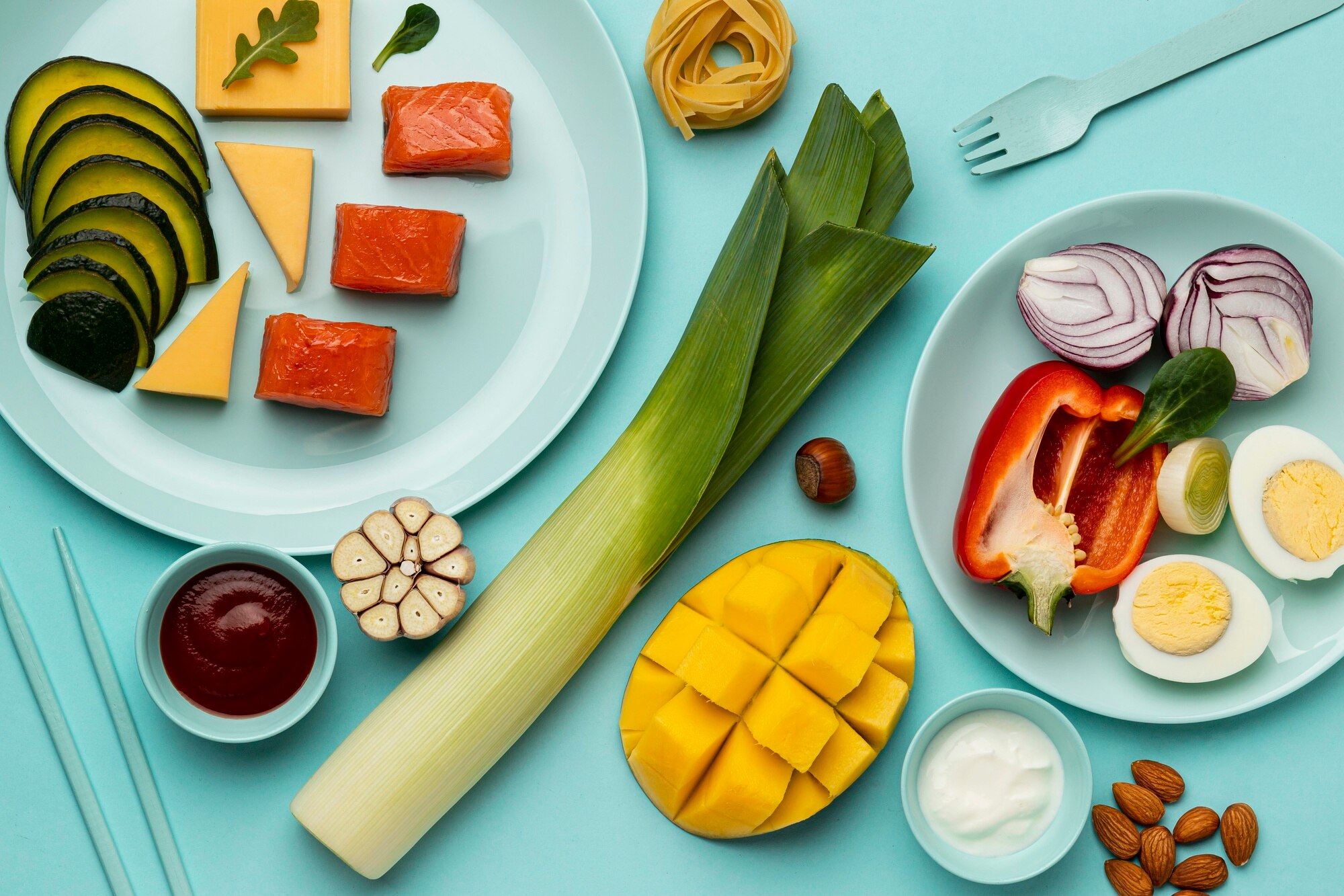 Ingredientes y componentes de un plato